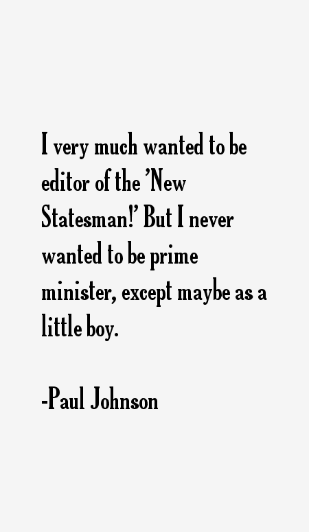 Paul Johnson Quotes