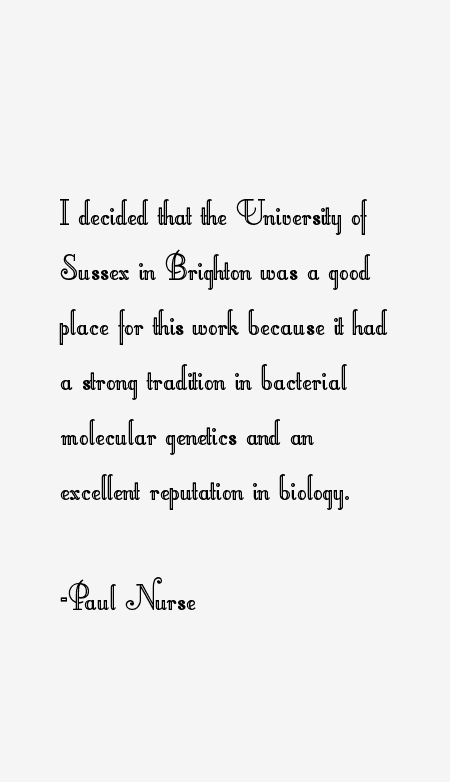 Paul Nurse Quotes