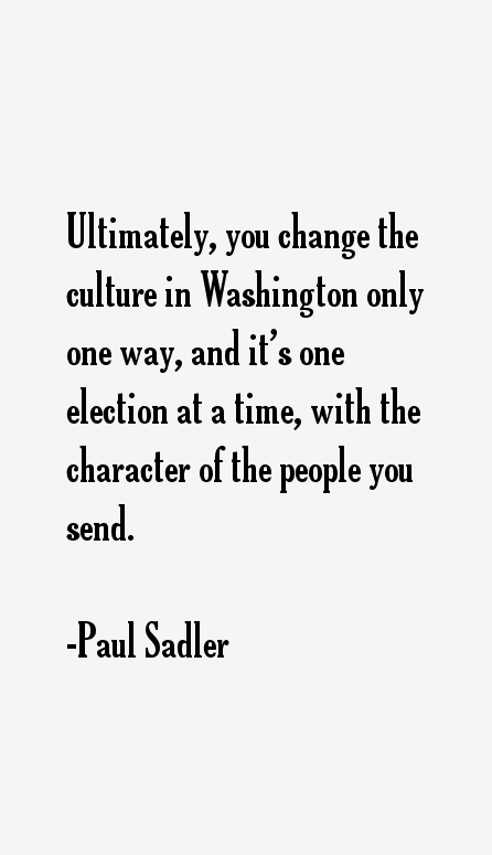 Paul Sadler Quotes