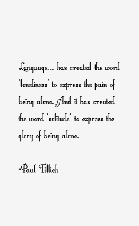 Paul Tillich Quotes