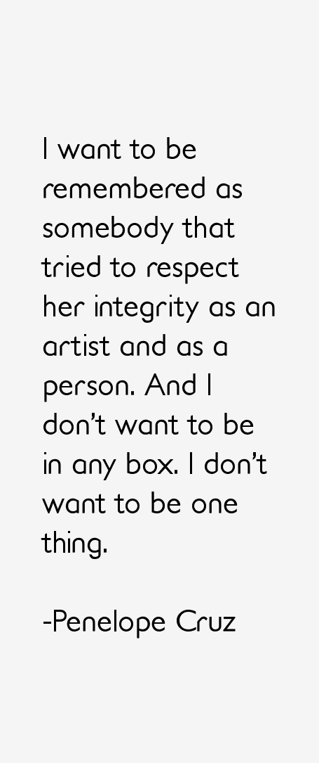 Penelope Cruz Quotes