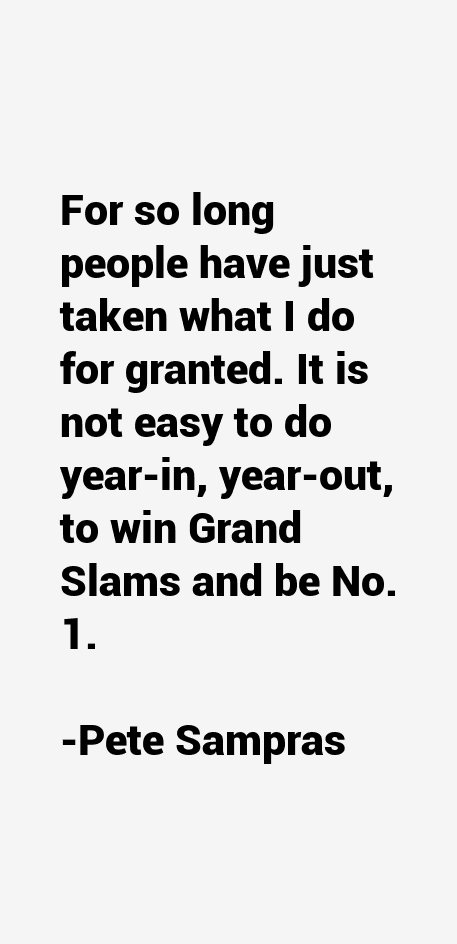 Pete Sampras Quotes