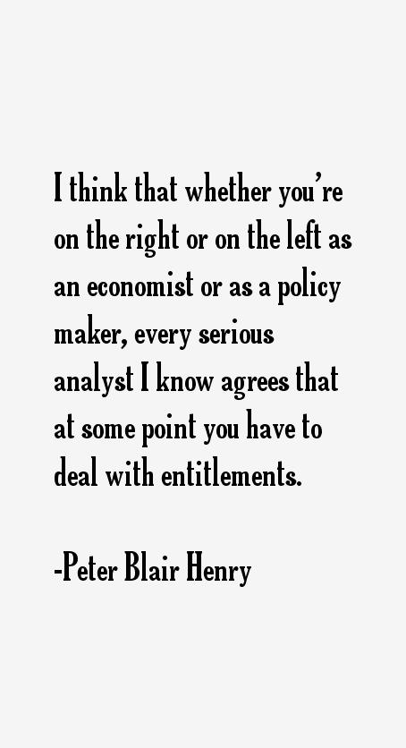 Peter Blair Henry Quotes
