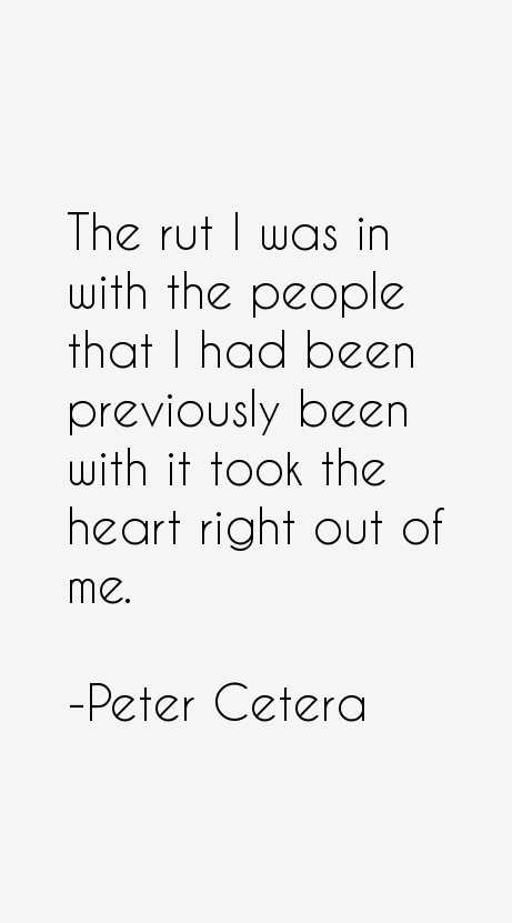Peter Cetera Quotes