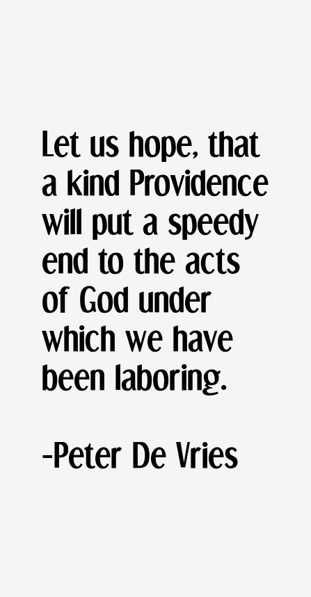 Peter De Vries Quotes