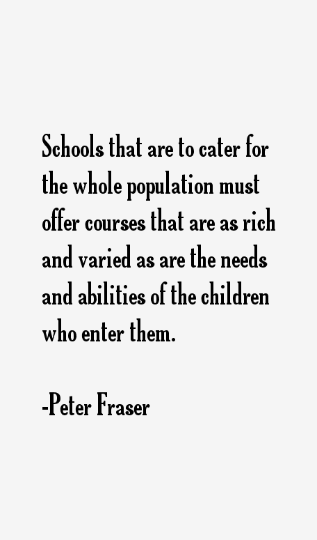Peter Fraser Quotes