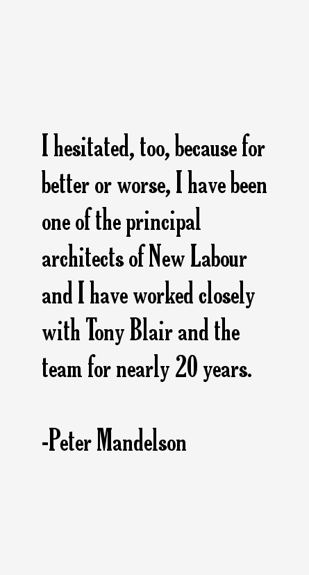 Peter Mandelson Quotes