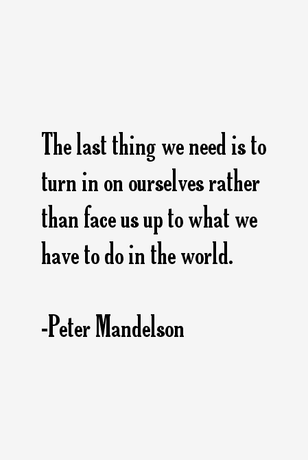 Peter Mandelson Quotes