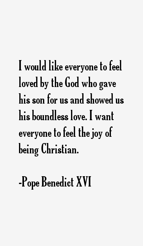 Pope Benedict XVI Quotes