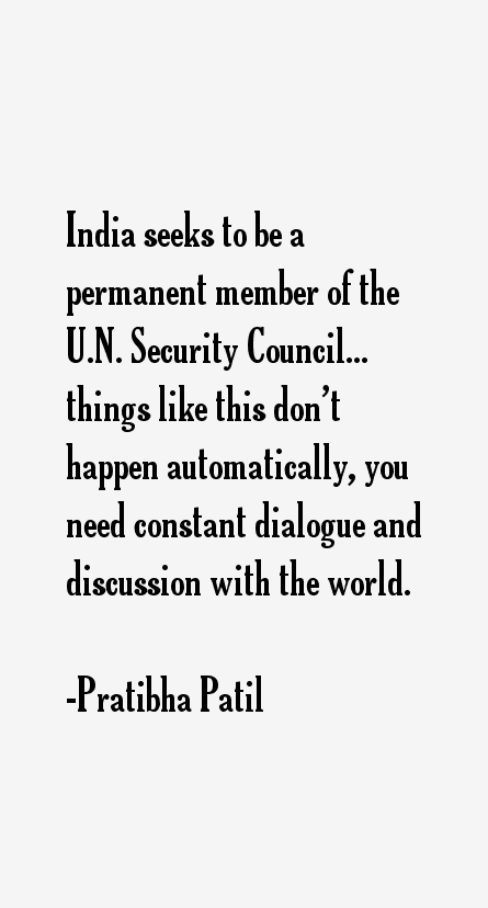 Pratibha Patil Quotes