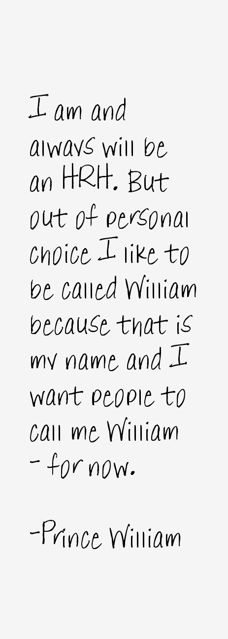 Prince William Quotes