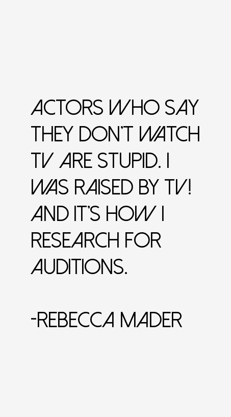 Rebecca Mader Quotes