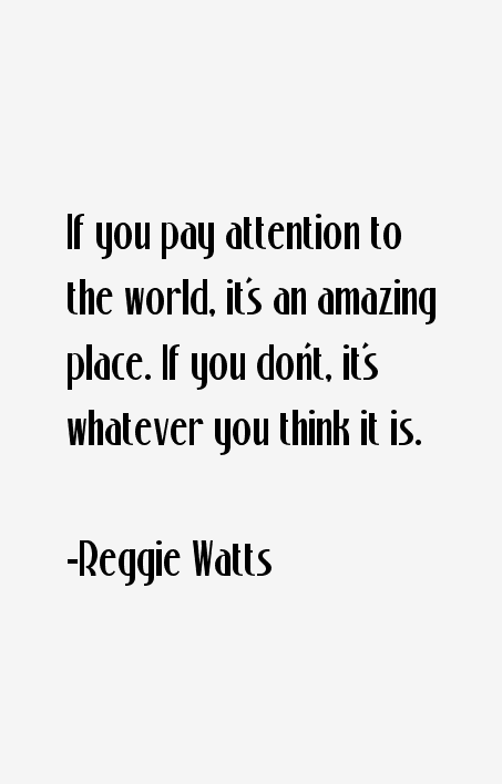 Reggie Watts Quotes