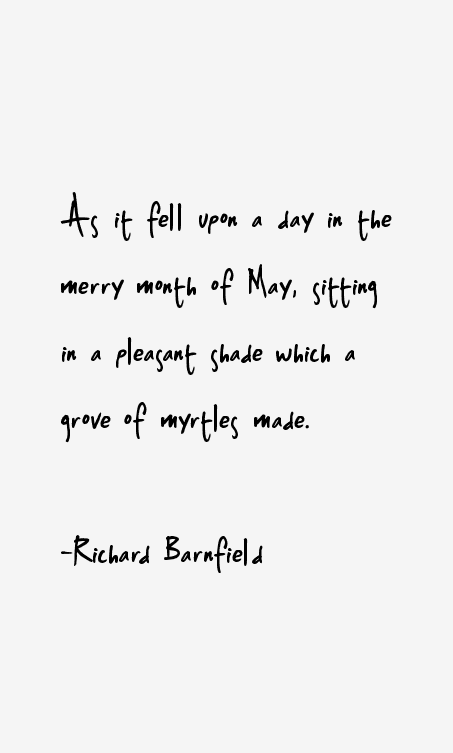 Richard Barnfield Quotes