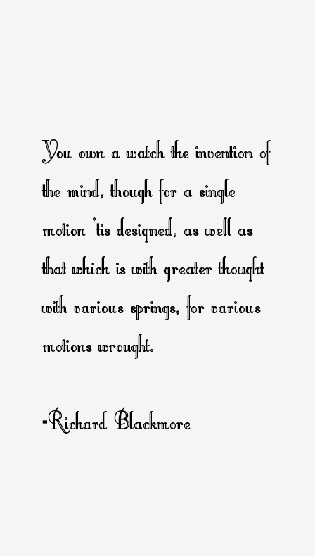 Richard Blackmore Quotes