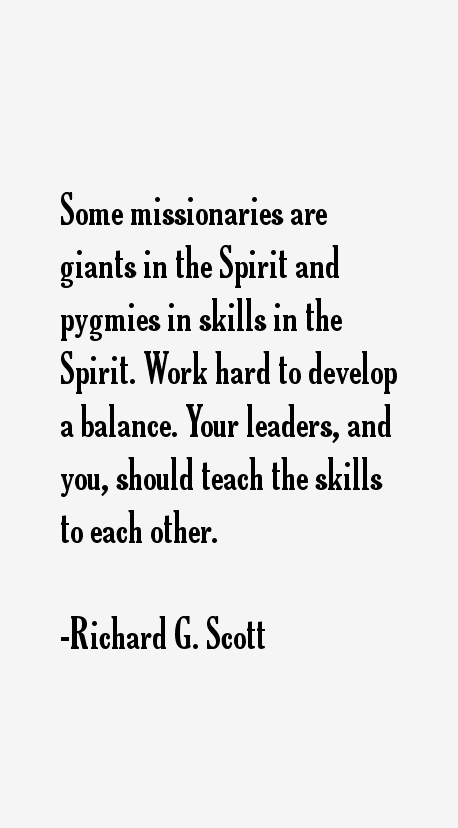 Richard G. Scott Quotes