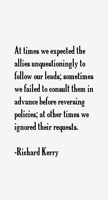 Richard Kerry Quotes