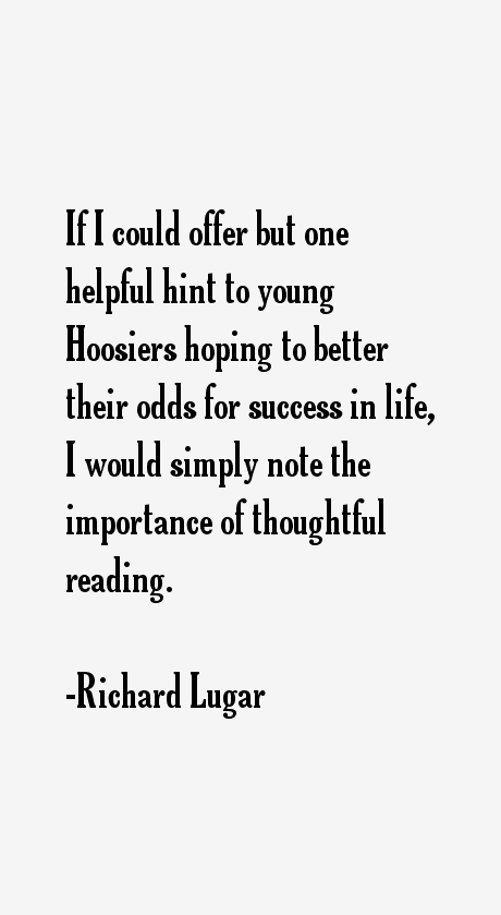 Richard Lugar Quotes