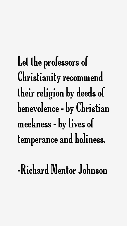 Richard Mentor Johnson Quotes