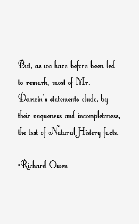 Richard Owen Quotes