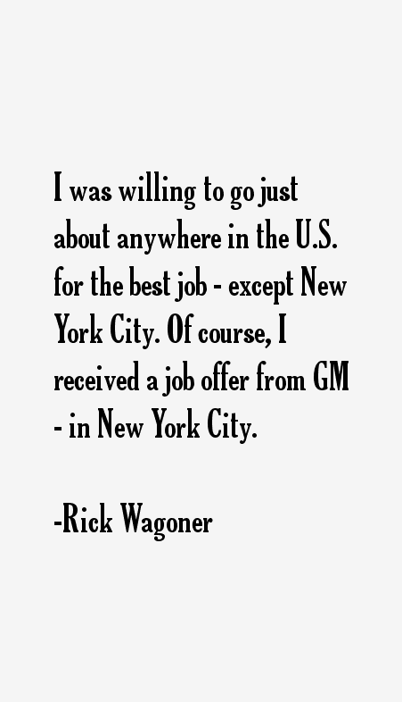 Rick Wagoner Quotes