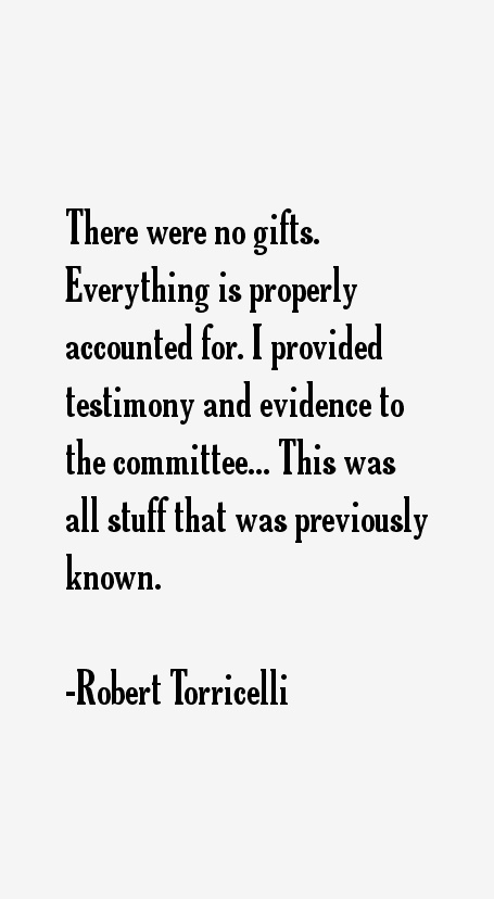 Robert Torricelli Quotes