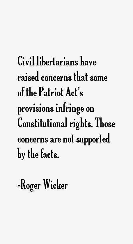 Roger Wicker Quotes