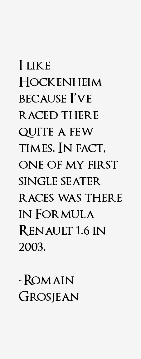 Romain Grosjean Quotes