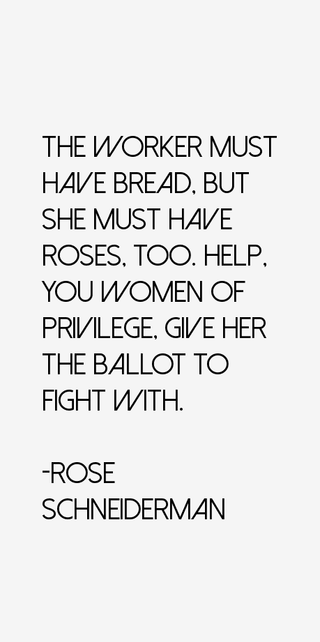 Rose Schneiderman Quotes