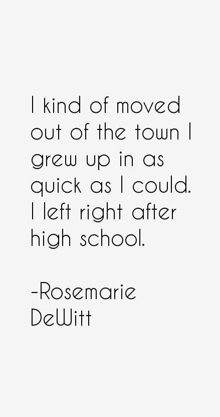 Rosemarie DeWitt Quotes