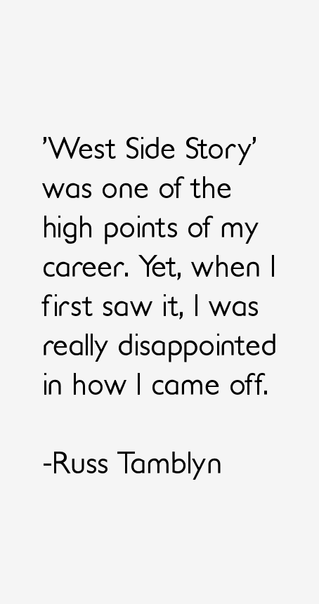 Russ Tamblyn Quotes