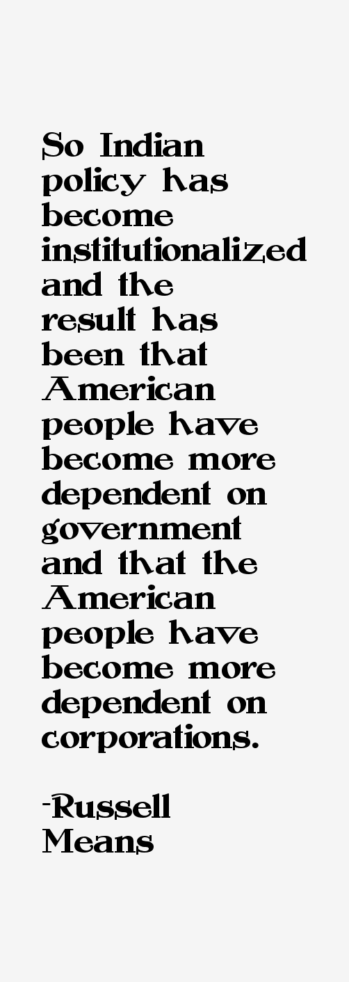 Russell Means Quotes