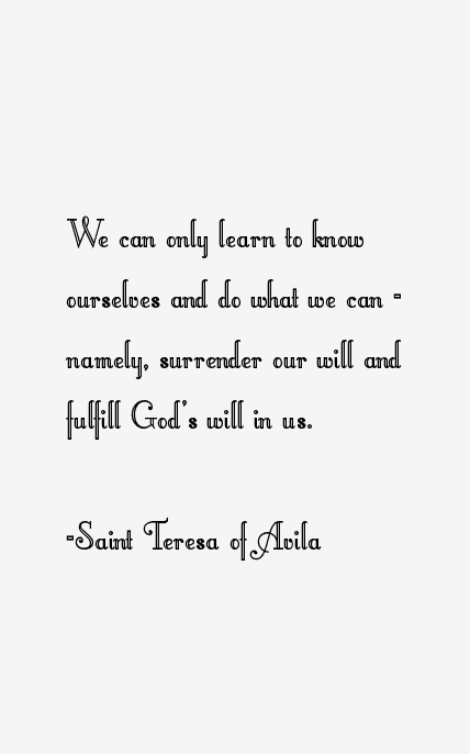 Saint Teresa of Avila Quotes
