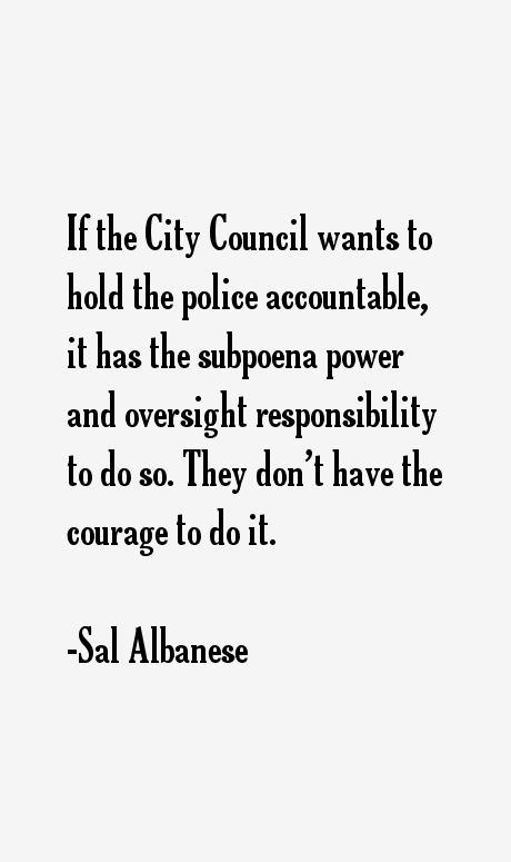 Sal Albanese Quotes