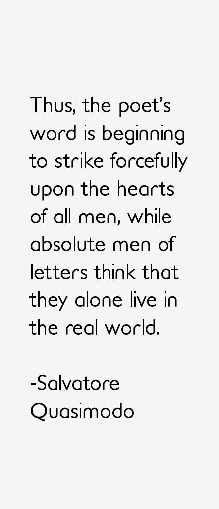Salvatore Quasimodo Quotes