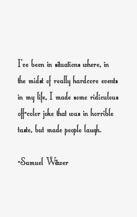 Samuel Witwer Quotes