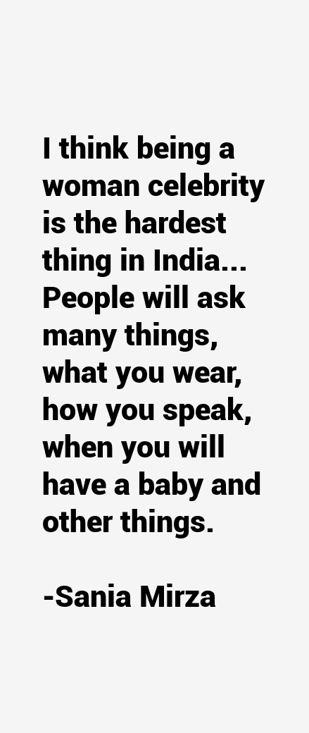 Sania Mirza Quotes