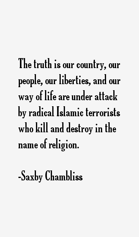 Saxby Chambliss Quotes