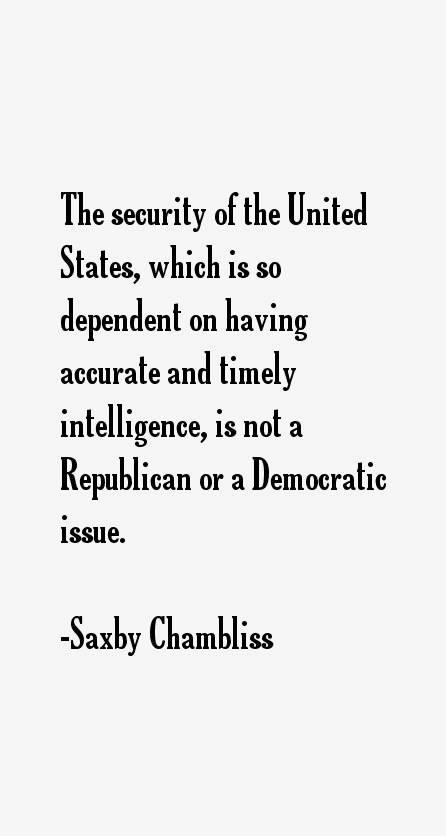 Saxby Chambliss Quotes