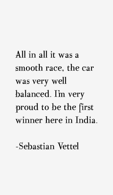 Sebastian Vettel Quotes
