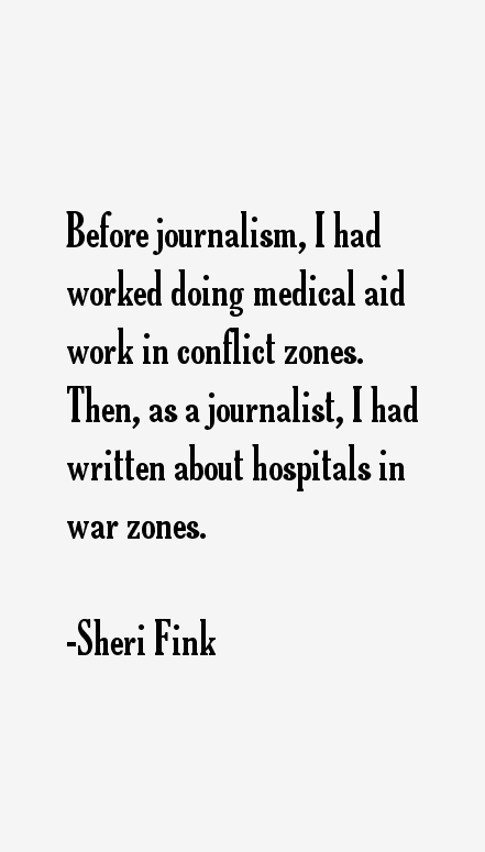 Sheri Fink Quotes
