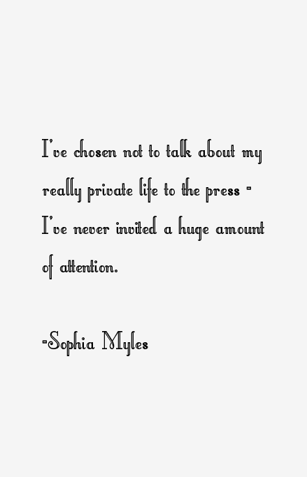 Sophia Myles Quotes