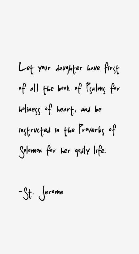 St. Jerome Quotes