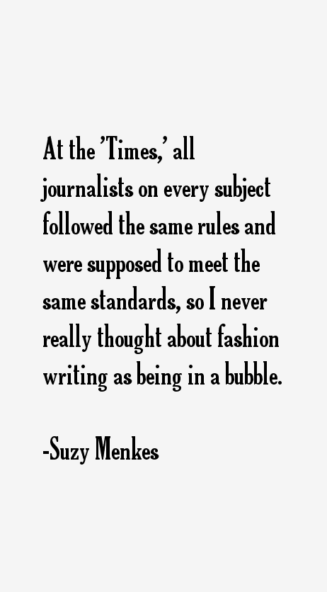 Suzy Menkes Quotes