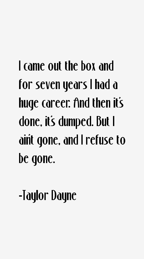 Taylor Dayne Quotes