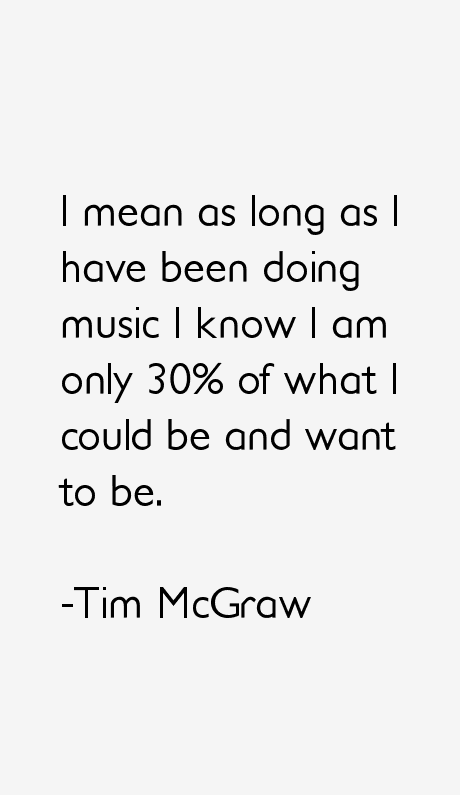 Tim McGraw Quotes