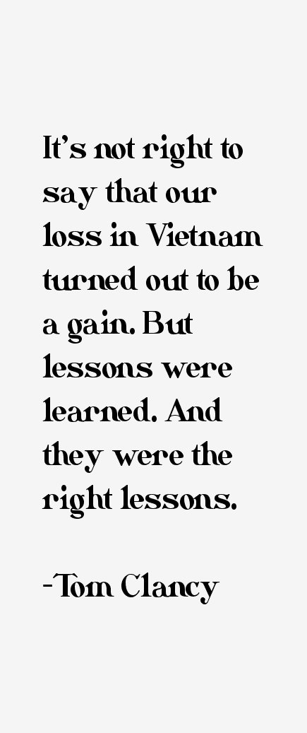 Tom Clancy Quotes