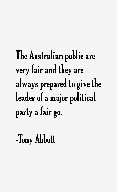 Tony Abbott Quotes