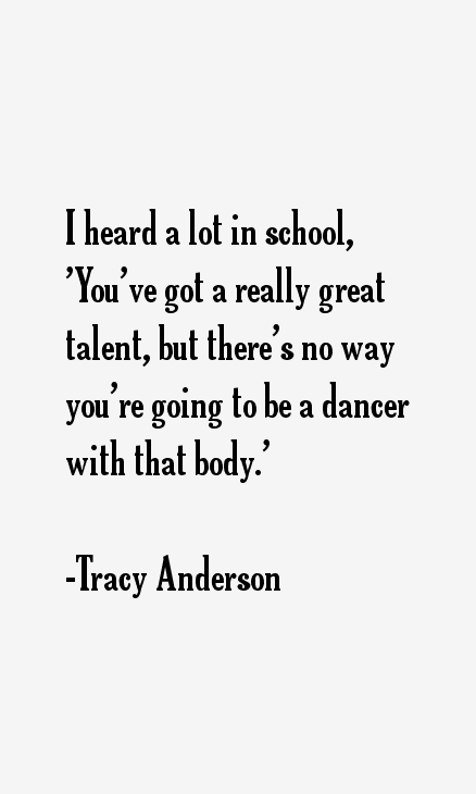 Tracy Anderson Quotes
