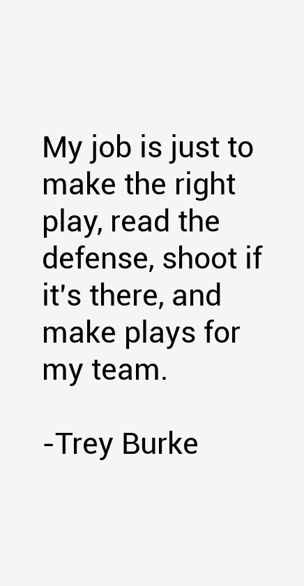 Trey Burke Quotes